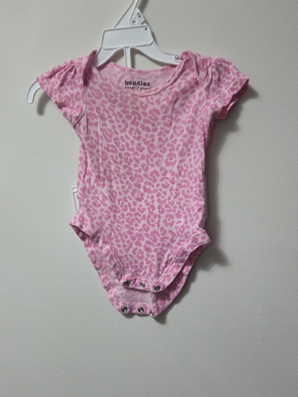 Pink Leopard Print One-Piece Bodysuit